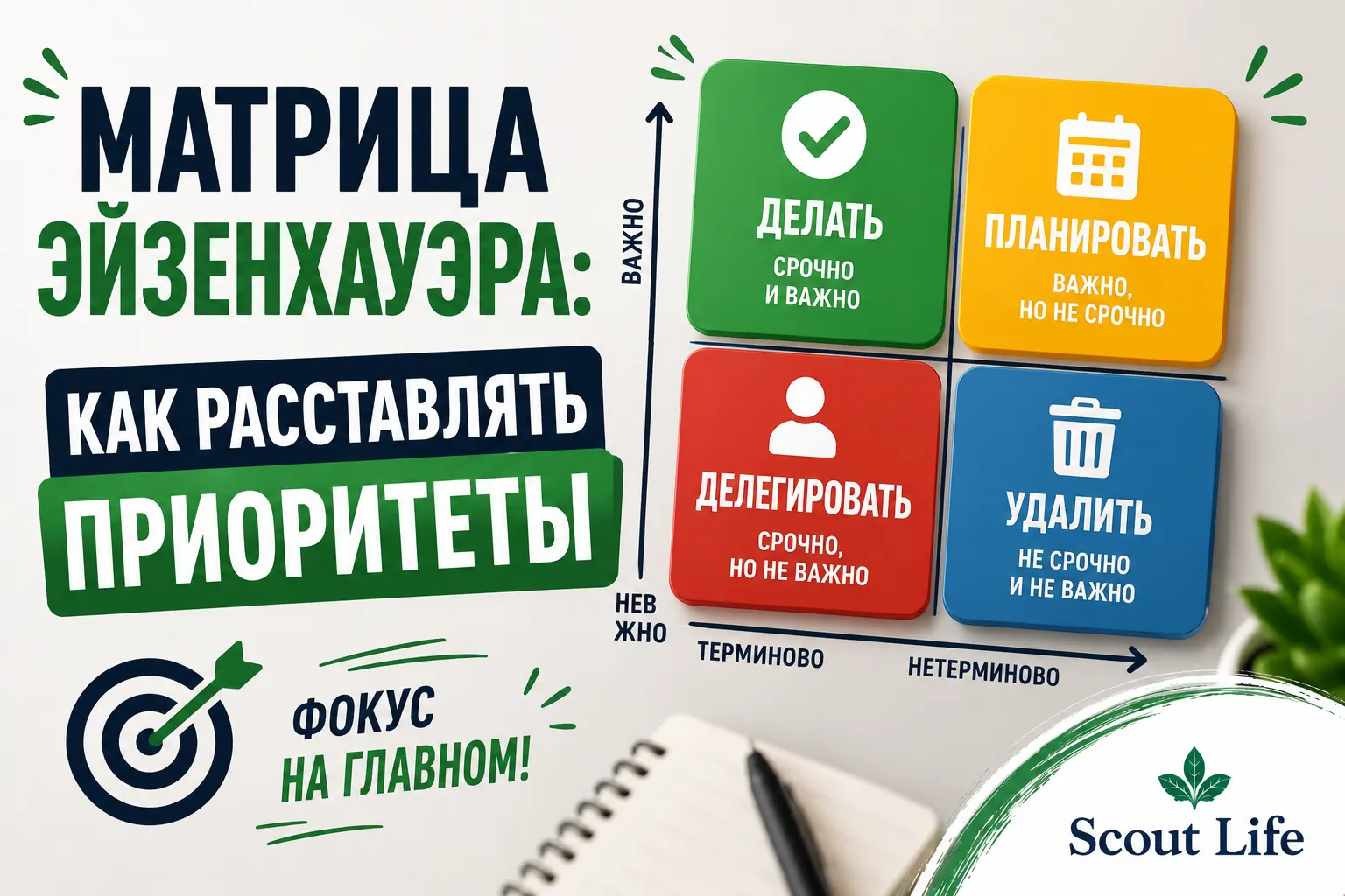 Матрица Эйзенхауэра: как расставлять приоритеты - Skauty Life