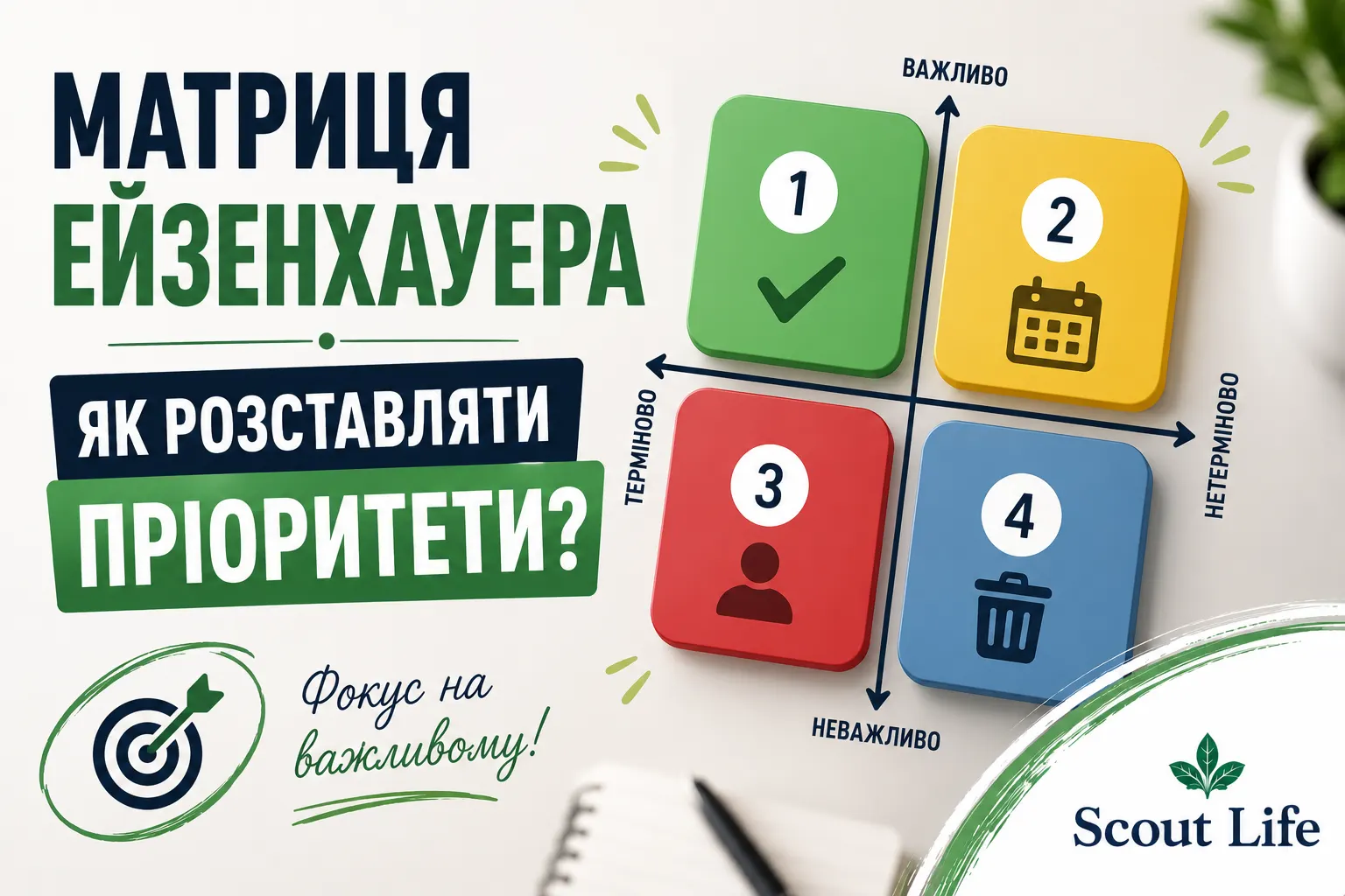 Матриця Ейзенхауера: як розставляти пріоритети - Skauty Life