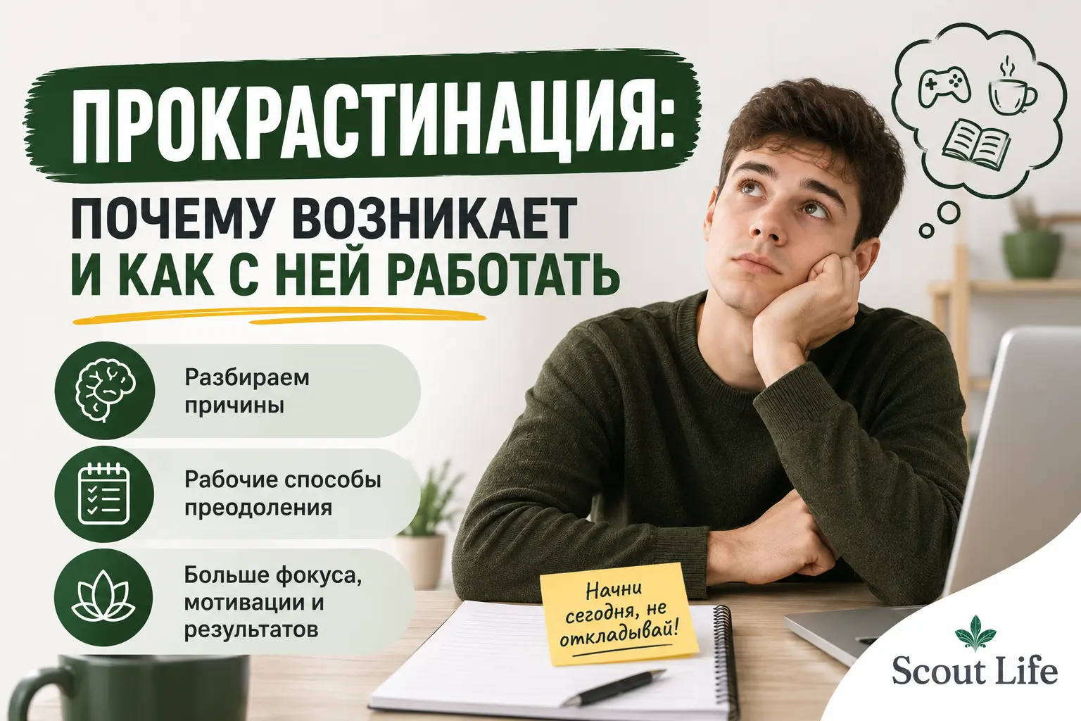 Прокрастинация: почему она возникает и как с ней справляться - Skauty Life