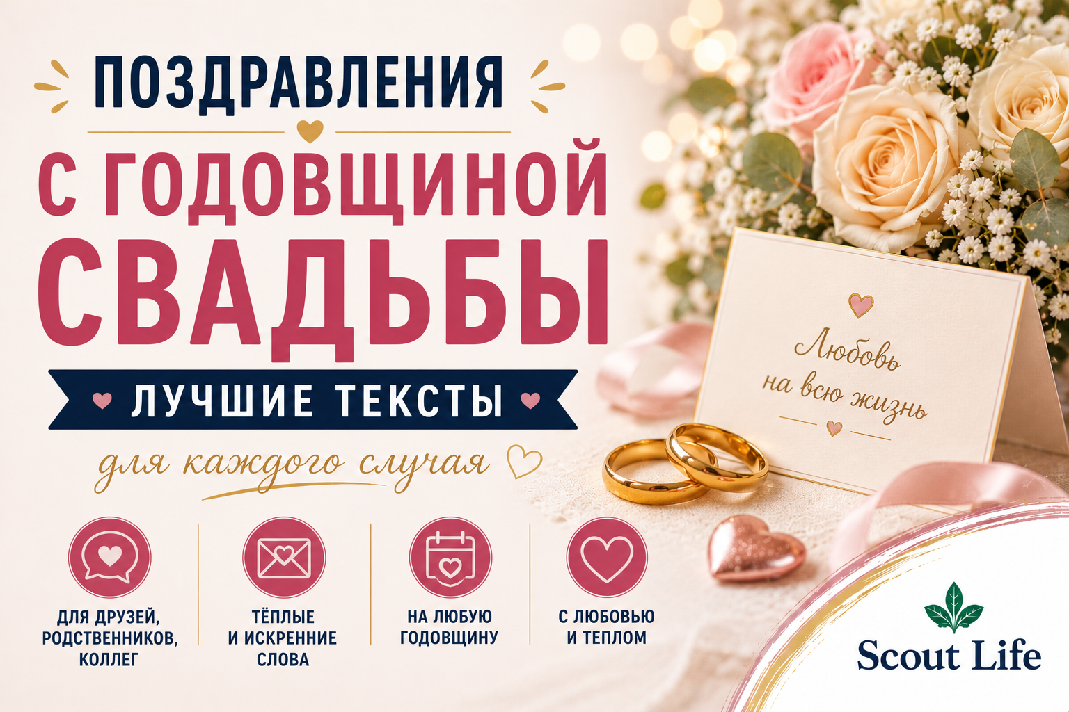 Поздравления с годовщиной свадьбы: лучшие тексты на любой случай - Skauty Life