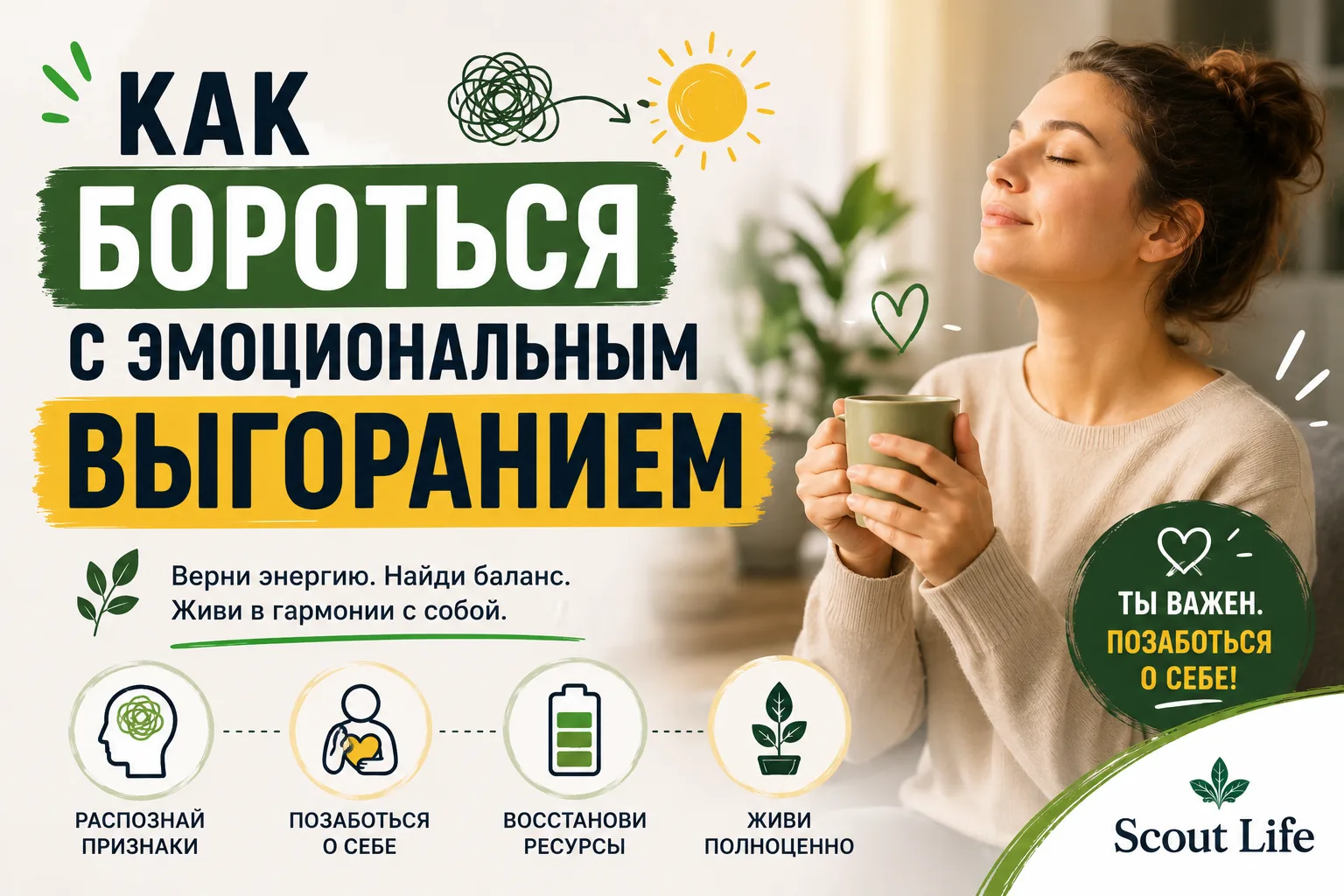 Как бороться с эмоциональным выгоранием - Skauty Life