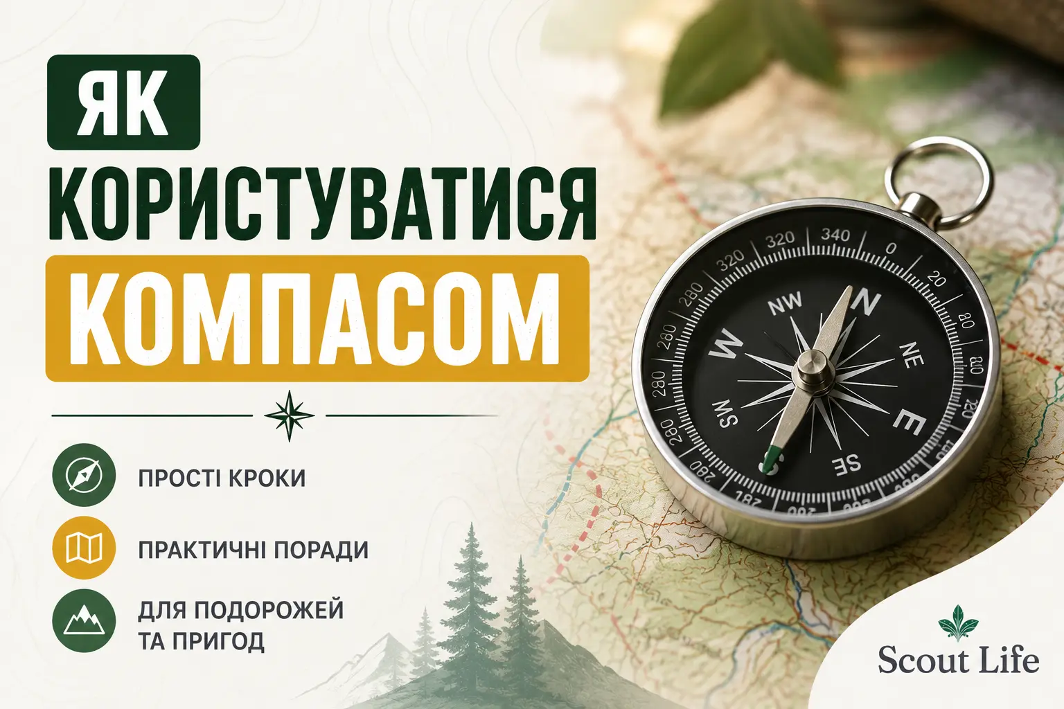 Як користуватися компасом - Skauty Life