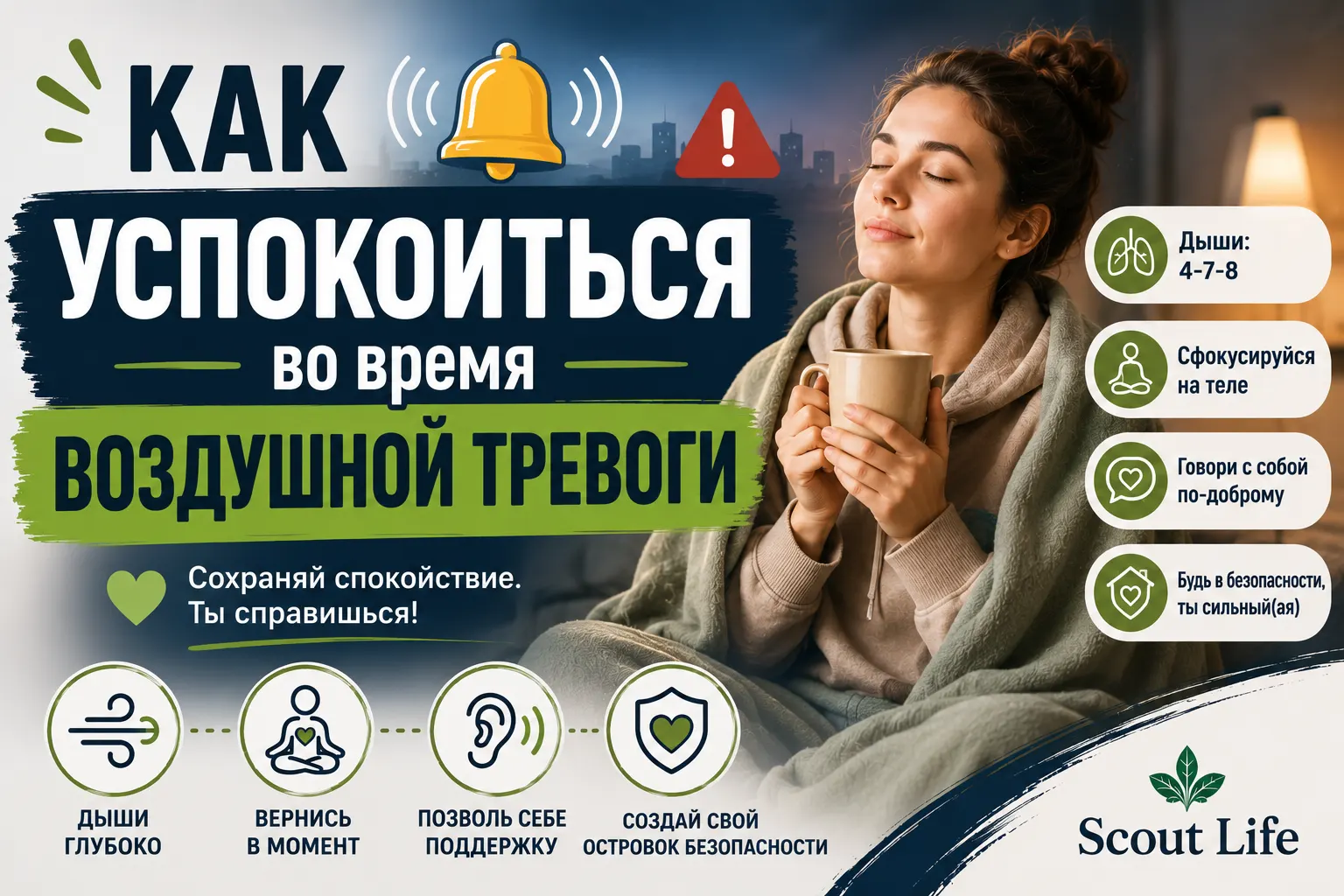 Как успокоиться во время воздушной тревоги - Skauty Life